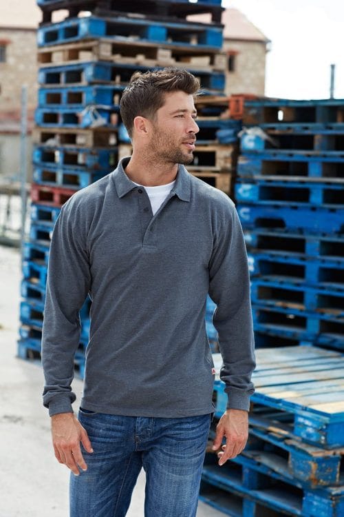 Poloshirt Long Sleeve Matt Men