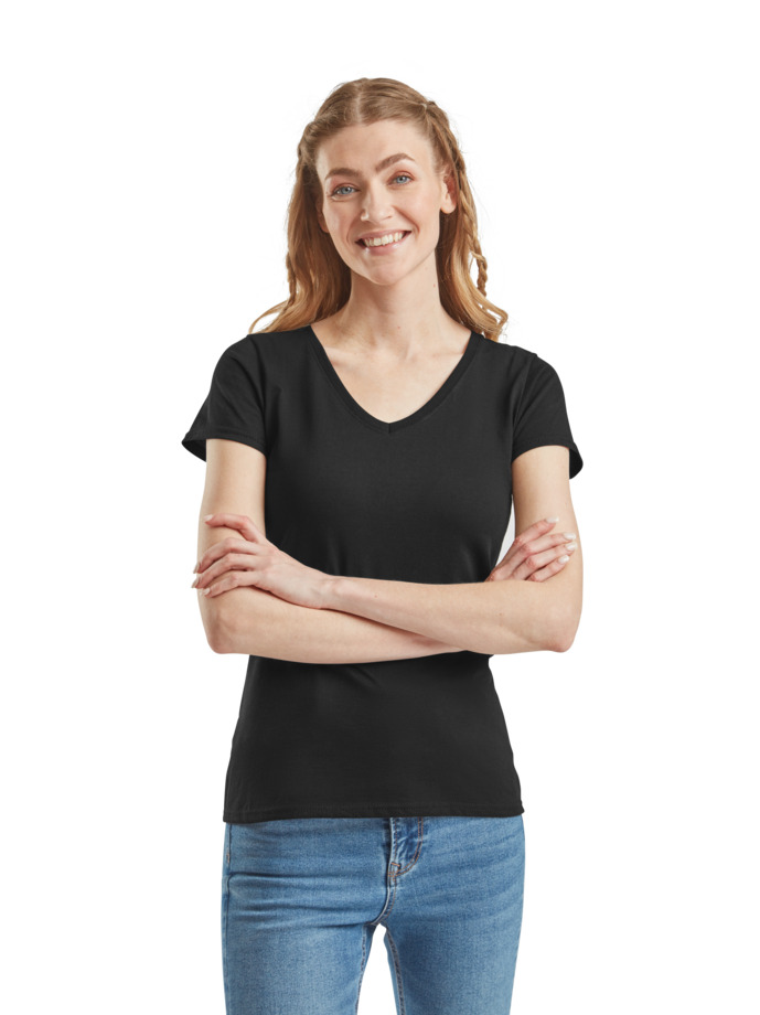 Lady-Fit Valueweight V-neck T Women - Afbeelding 2