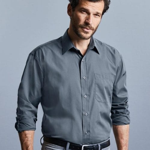 Polycotton Easy Care Poplin Shirts Men