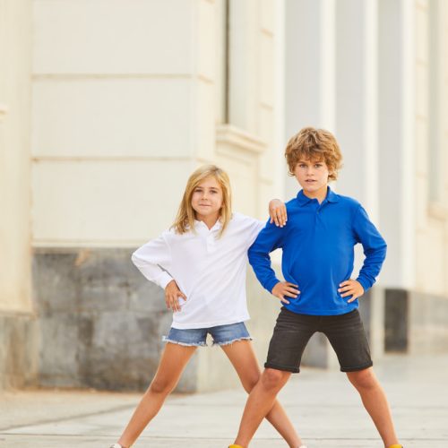 Kids 65/35 Longsleeve Polo