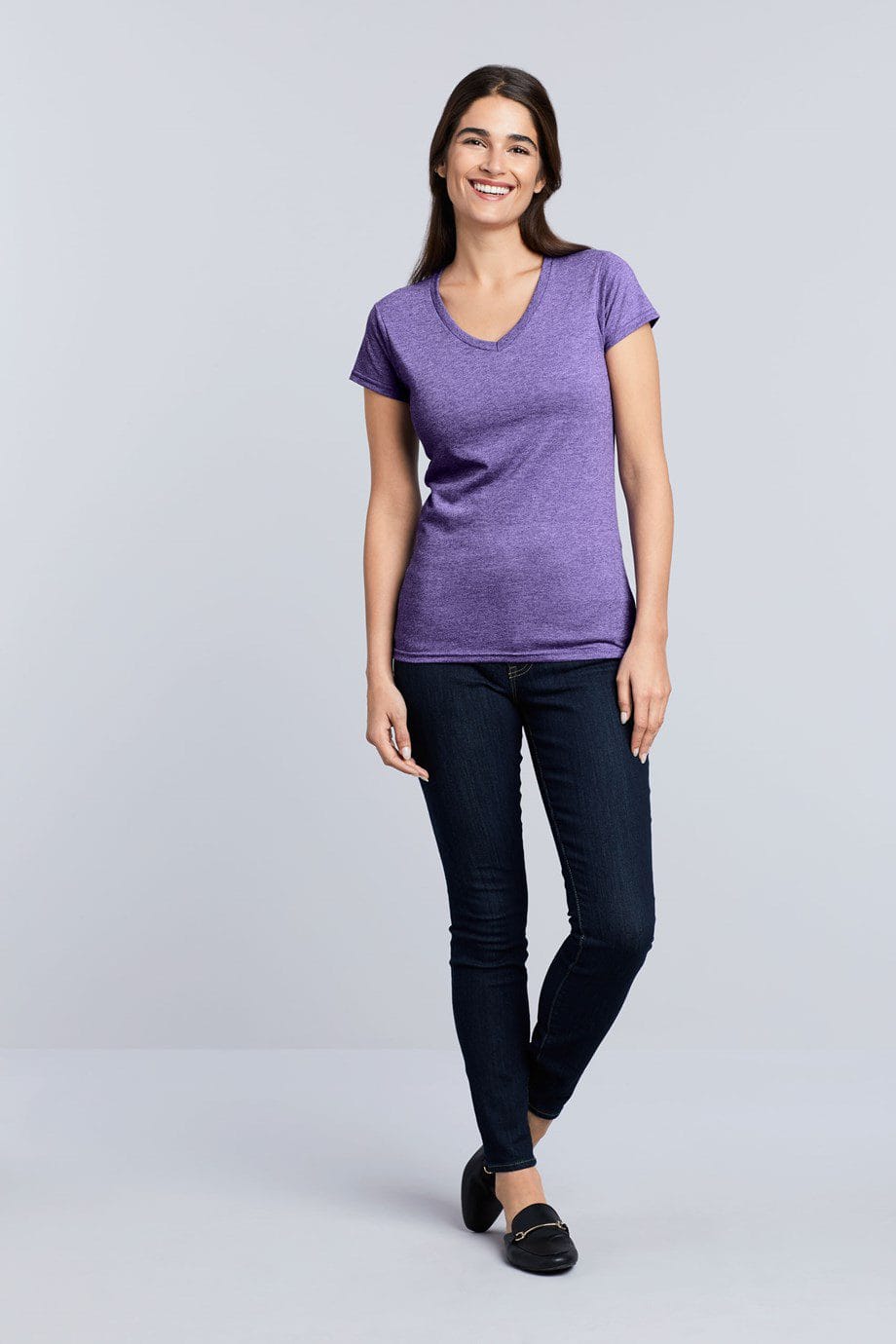 T-shirt V-neck Softstyle Women - Afbeelding 3