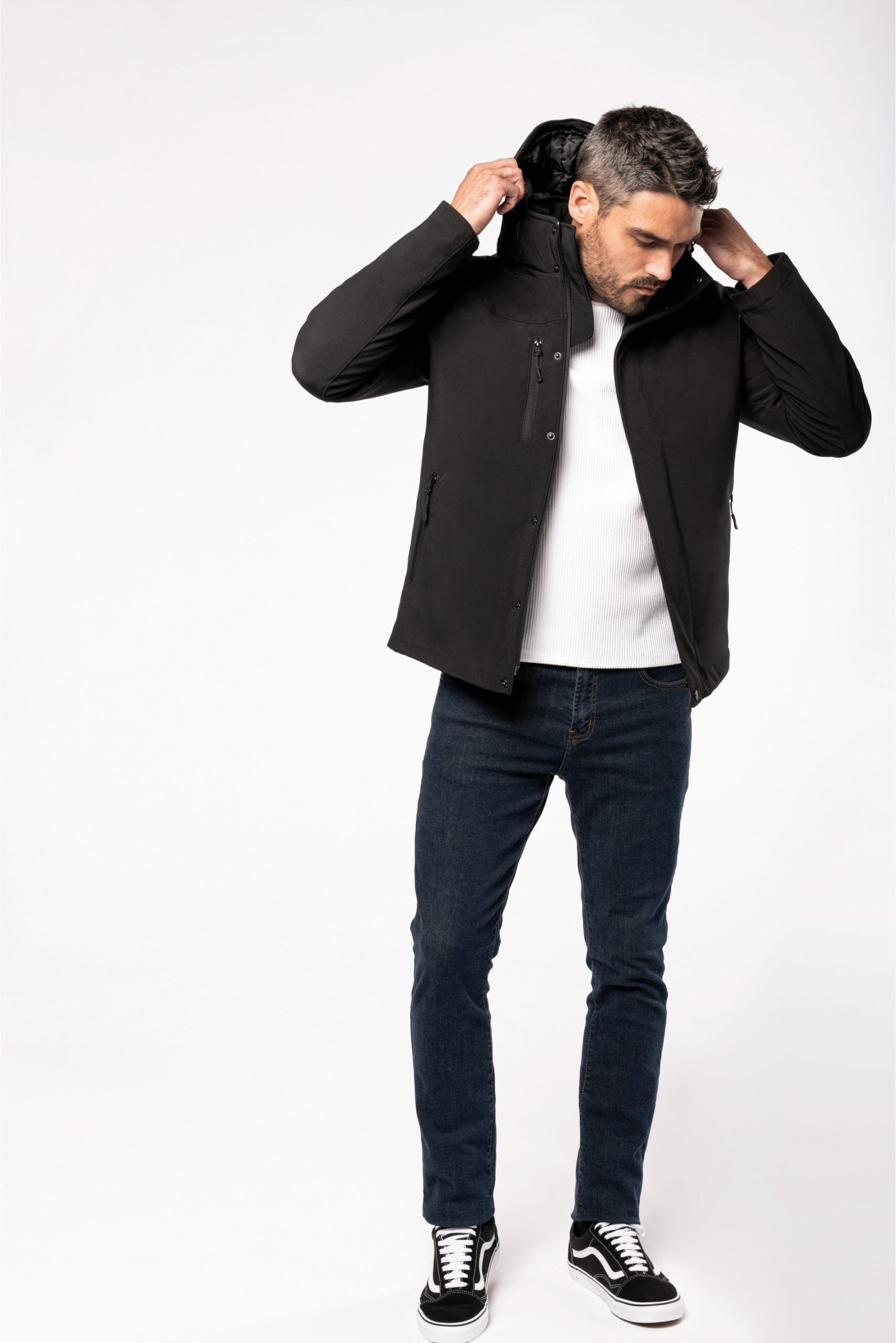 3-Laags Hooded Softshell Parka Men - Afbeelding 4