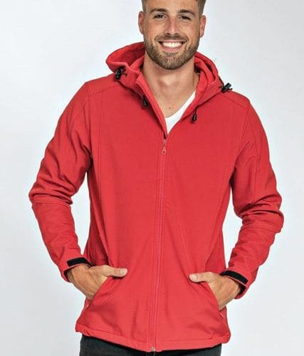 Jacket Hooded Softshell Men