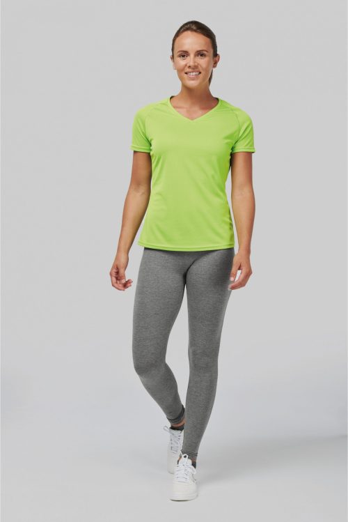 Performance Functioneel Sport T-shirt Met V-hals Women - Afbeelding 2