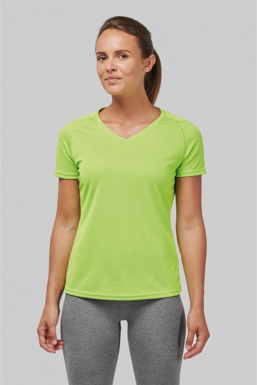 Performance Functioneel Sport T-shirt Met V-hals Women