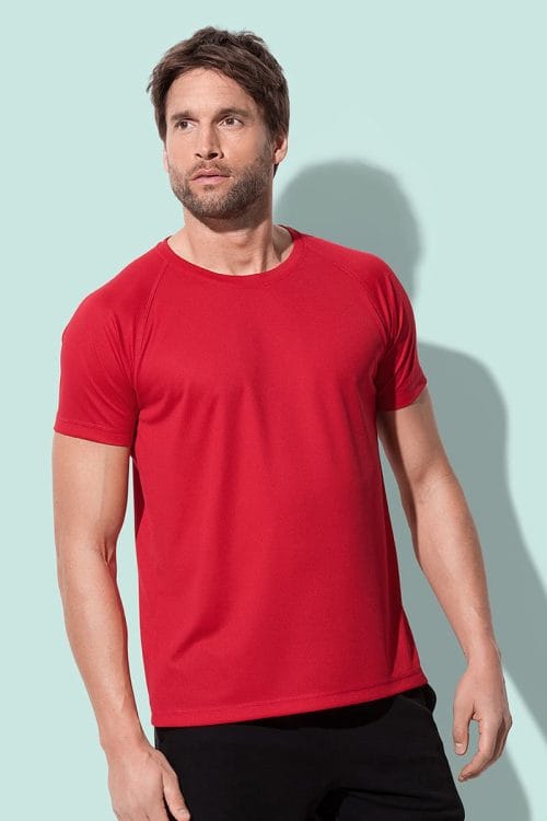 T-shirt Raglan Mesh Active-Dry Men - Afbeelding 3