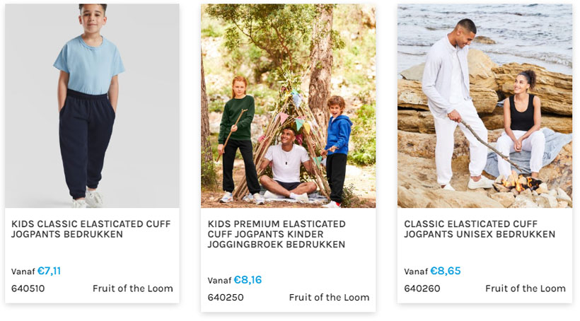 joggingbroeken bedrukken en borduren in Hoogeveen