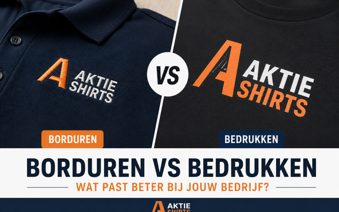 Borduren vs. bedrukken: wat past beter bij jouw bedrijf?
